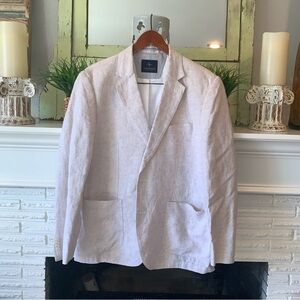 TailorByrd 1930 Collection Cream 100% Linen Men’s Blazer Size 44R